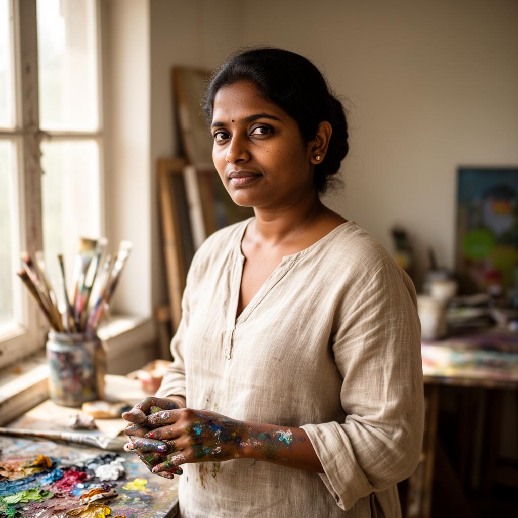 Portrait of the artist behind Canvas Ceylon